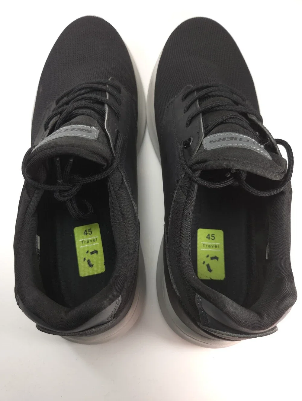 Skechers Delson Black Mesh Slip‑On Sneakers M 11
